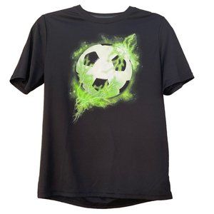 Athletic Works Performance Tee Boys XXL (18)‎ Short Sleeve Black Shirt